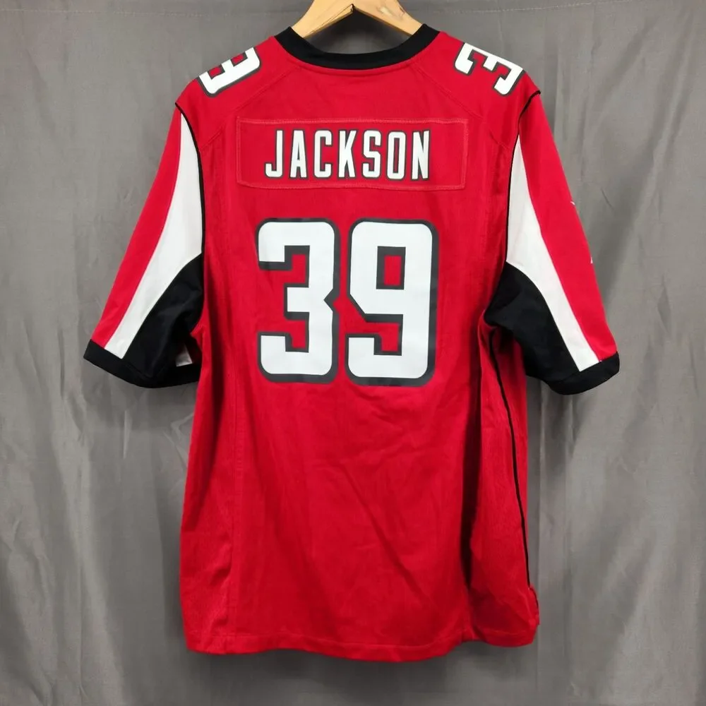 Atlanta Falcons Jersey Mens Large Red NFL Football Nike On Field Steven Jackson